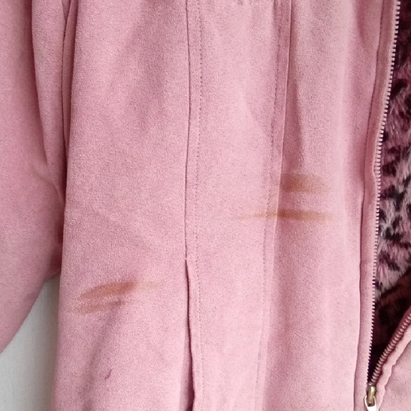 Kids L Free Country Pink Puffer Jacket with Faux Fur Hood - Picture 4 of 7